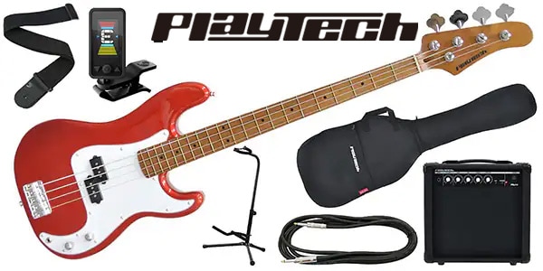PLAYTECH ( プレイテック )  / PB480 Metallic Red エレキベース 初心者入門セット