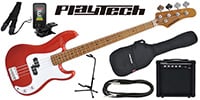 PLAYTECH / PB480 Metallic Red エレキベース 初心者入門セット