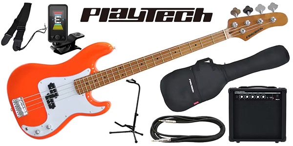 PLAYTECH ( プレイテック ) / PB480 Orange エレキベース 初心者入門セット