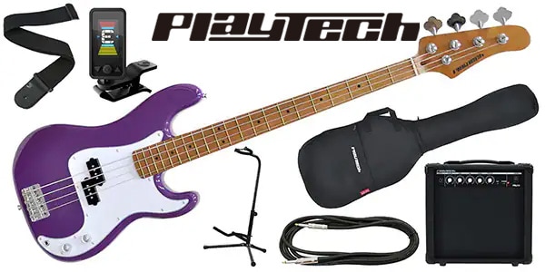 PLAYTECH ( プレイテック )  / PB480 Purple エレキベース 初心者入門セット