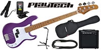 PLAYTECH / PB480 Purple エレキベース 初心者入門セット