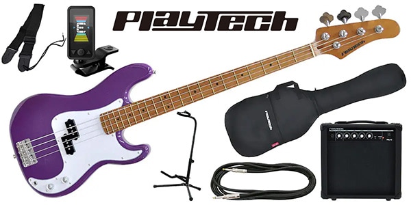 PLAYTECH ( プレイテック )  / PB480 Purple エレキベース 初心者入門セット