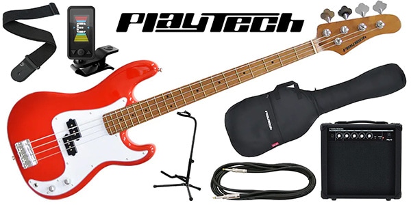 PLAYTECH ( プレイテック )  / PB480 Red エレキベース 初心者入門セット