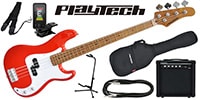 PLAYTECH / PB480 Red エレキベース 初心者入門セット