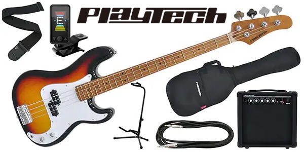 PLAYTECH ( プレイテック )  / PB480 Sunburst エレキベース 初心者入門セット