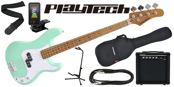 PLAYTECH ( プレイテック )  / PB480 Sonic Blue エレキベース 初心者入門セット