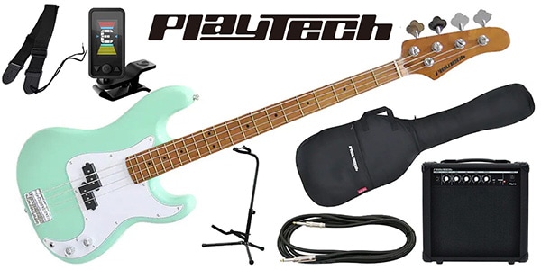 PLAYTECH ( プレイテック ) / PB480 Sonic Blue エレキベース 初心者入門セット