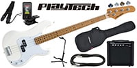 PLAYTECH / PB480 White エレキベース 初心者入門セット