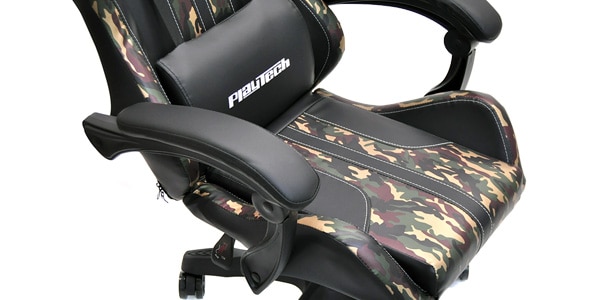 PLAYTECH ( プレイテック )  / PGC15CA ゲーミングチェア　CAMOUFALAGE x BLACK画像7