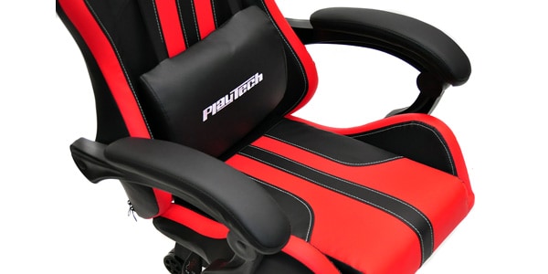 PLAYTECH ( プレイテック )  / PGC15RD ゲーミングチェア　RED x BLACK画像7