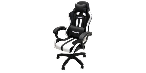 PLAYTECH / PGC15WH ゲーミングチェア　WHITE x BLACK