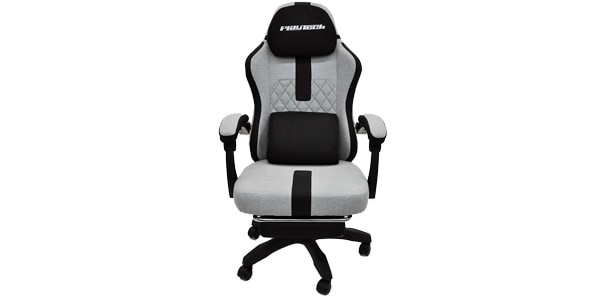 PLAYTECH / PGC25LG ゲーミングチェア ライトグレー画像2