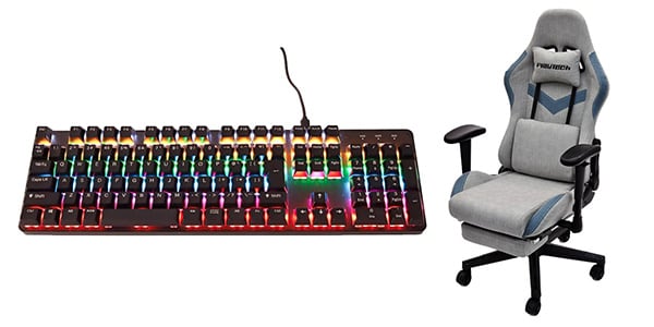 PLAYTECH ( プレイテック )  / PGC40GY+PGK100 ゲーミングセット