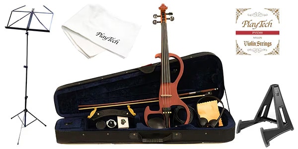 PLAYTECH / PSV100BR Electric Violin Beginner Set V Brown