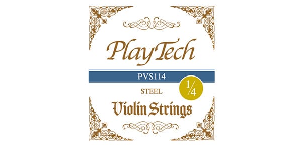 PLAYTECH ( プレイテック )  / PVS114 バイオリン弦 スチール 1/4 セット