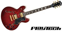 PLAYTECH SA500 Flame Cherry セミアコースティックギター