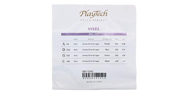 PLAYTECH ( プレイテック ) / SST112VC チェロ弦 スチール 1/2セット画像2