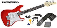 PLAYTECH / ST025 ギター入門セット Red