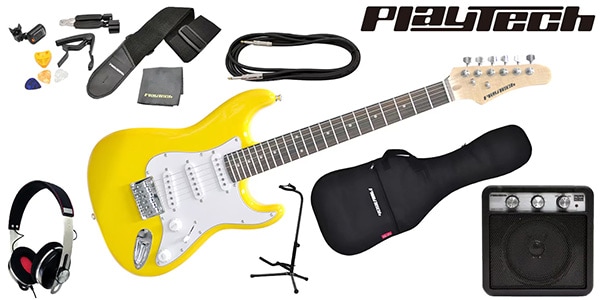 PLAYTECH ( プレイテック ) / ST025 YELLOW ミニギター ギター入門セット 3