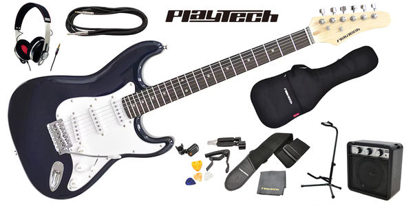 PLAYTECH ( プレイテック ) / ST250 Rose Dark Blue ギター入門セット 3