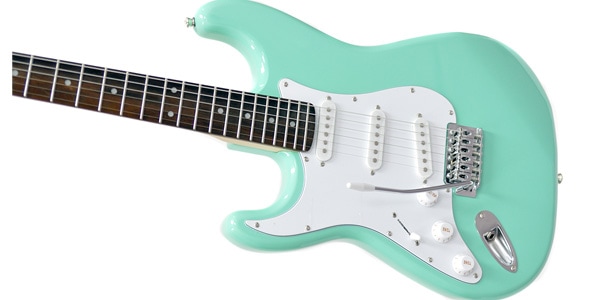 楽天市場】PLAYTECH（プレイテック） レフティ(左利き)ギター ST250LH Gold : 迅速配送の楽器機材本舗