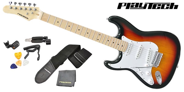 PLAYTECH ( プレイテック )  / ST250LH ギター入門セット Sunburst Maple
