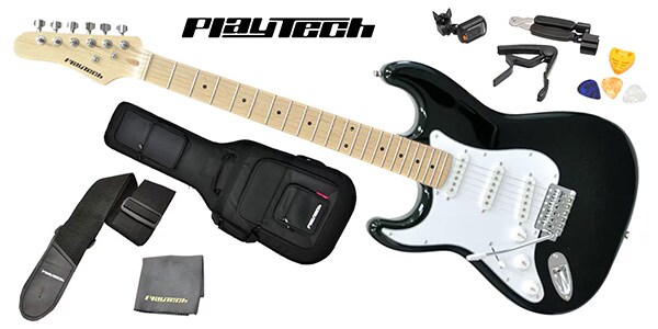 PLAYTECH ( プレイテック )  / ST250LH ギター入門セット Black Maple