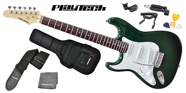 PLAYTECH ( プレイテック )  / ST250LH ギター入門セット Green
