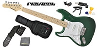 PLAYTECH / ST250LH ギター入門セット Green Maple