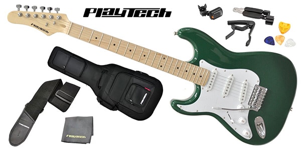 PLAYTECH ( プレイテック )  / ST250LH ギター入門セット Green Maple