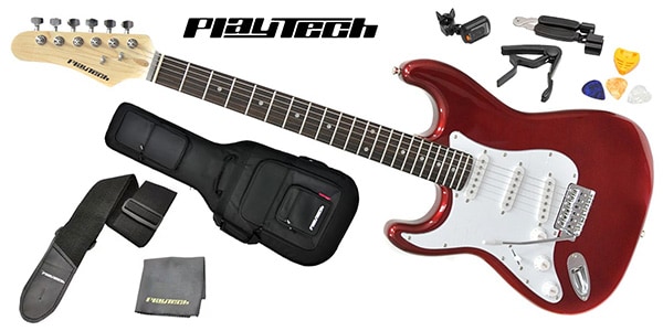 PLAYTECH ( プレイテック )  / ST250LH ギター入門セット Metallic Red