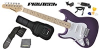 PLAYTECH / ST250LH ギター入門セット Purple Maple