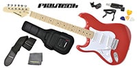PLAYTECH / ST250LH ギター入門セット Red Maple