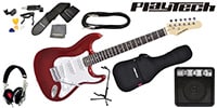 PLAYTECH / ST250 Rose Metalic Red ギター入門セット 3