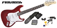 PLAYTECH / ST250 ギター入門セット Rose Metallic Red