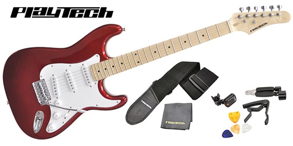 PLAYTECH ( プレイテック )  / ST250 ギター入門セット Maple Metallic Red