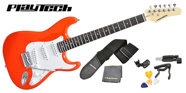 PLAYTECH / ST250 ギター入門セット Rose Orange
