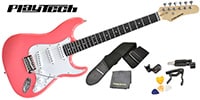 PLAYTECH / ST250 ギター入門セット Rich Pink