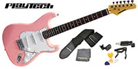 PLAYTECH / ST250 ギター入門セット Rich Pink