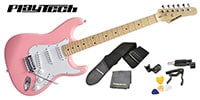 PLAYTECH / ST250 ギター入門セット Maple Pink