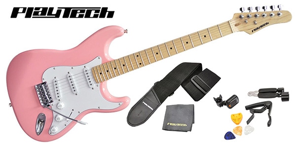 PLAYTECH / ST250 ギター入門セット Maple Pink