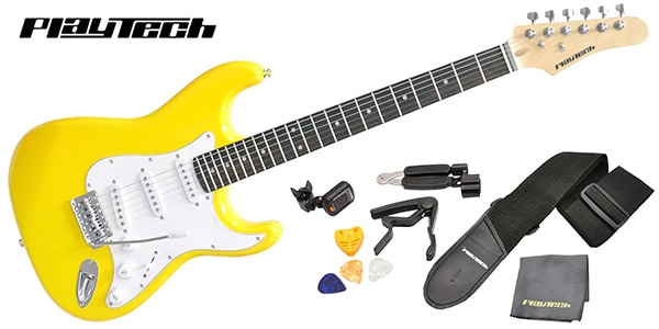 PLAYTECH プレイテックST250 イエロー エレキギター Amazon | PLAYTECH (プレイテック) エレキギター ストラト