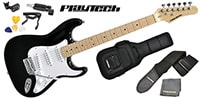 PLAYTECH / ST250 ギター入門セット Maple Black