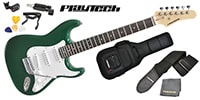 PLAYTECH / ST250 ギター入門セット Rose Green