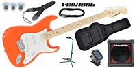 PLAYTECH ST250 ギター入門セット2 Maple Orange