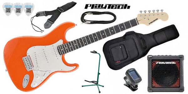 PLAYTECH/ST250 ギター入門セット2 Rose Orange