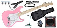 PLAYTECH ST250 ギター入門セット2 Maple Pink