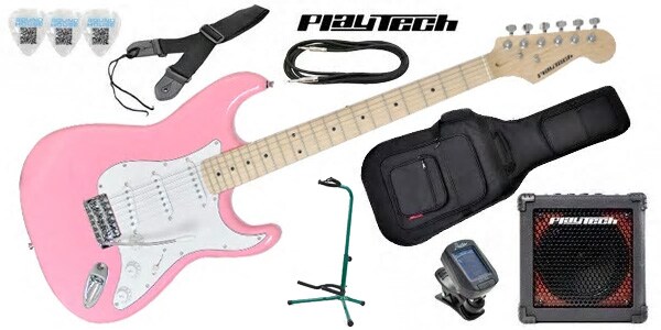 PLAYTECH/ST250 ギター入門セット2 Maple Pink