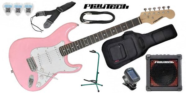 PLAYTECH/ST250 ギター入門セット2 Rose Pink