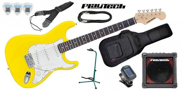 PLAYTECH/ST250 ギター入門セット2 Rose Yellow